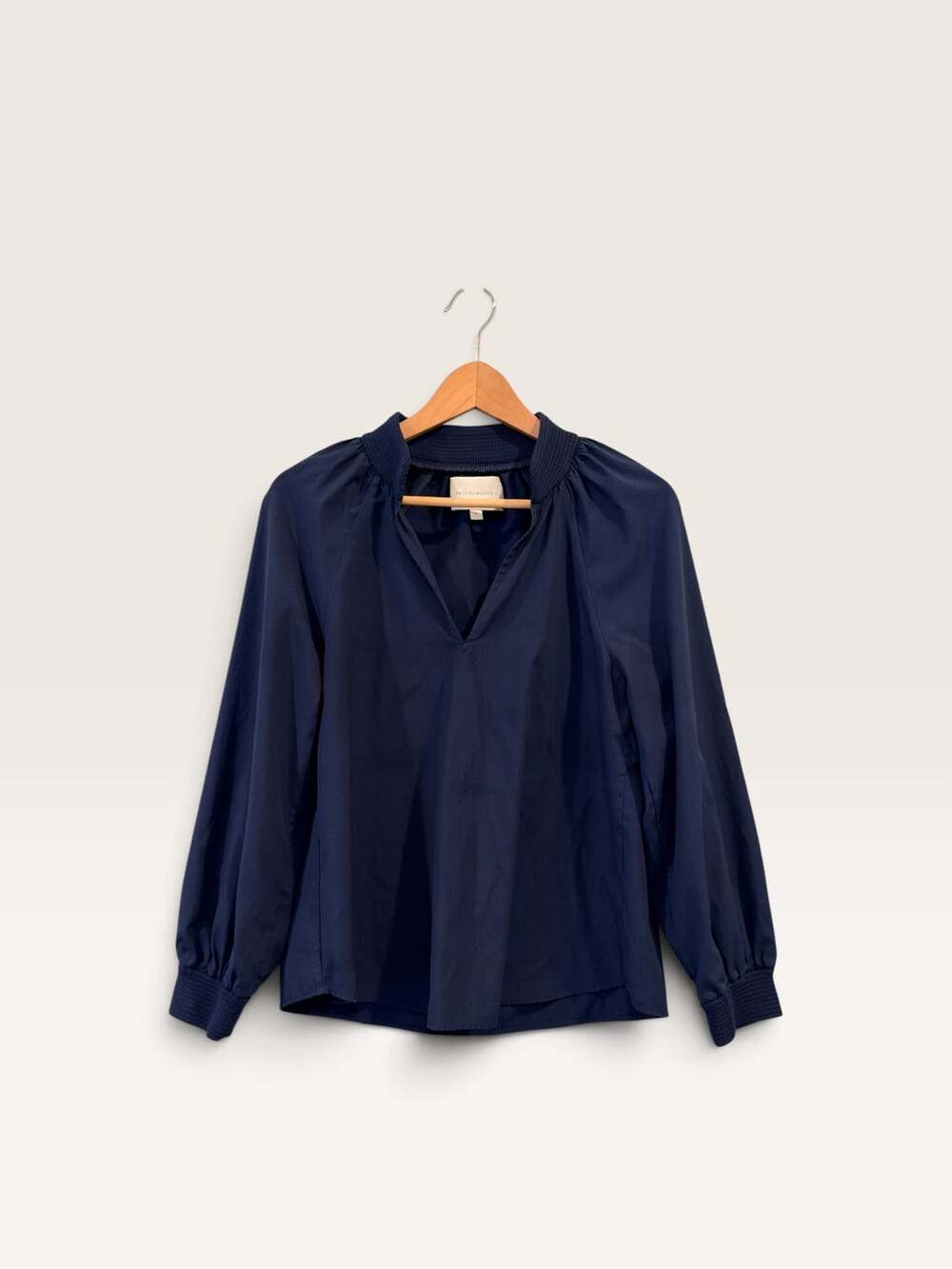 Brochu Walker Blouse Size S Blue Popover Top